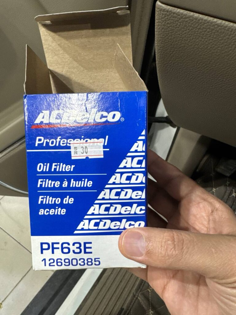 علبة فلتر زيت ACDelco PF63E أصلي مع رقم قطعة GM